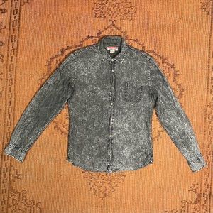 Castro Jeans Washed Black Button Up